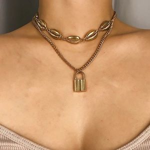 Fashion Gold Tone Necklace Statement